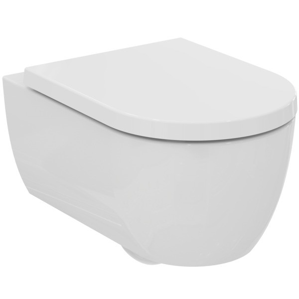 Ideal Standard WC-Paket Blend Curve WC Randlos m.WC-Sitz Softclosing 360x540x375mm Weiss, T520601