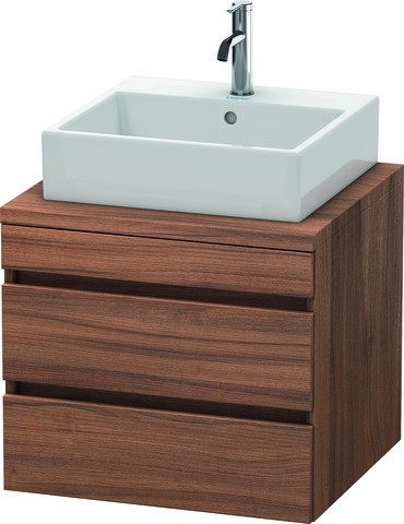 Duravit DuraStyle Konsolenwaschtischunterbau wandhängend Nussbaum Matt 600x548x512 mm - DS531507979