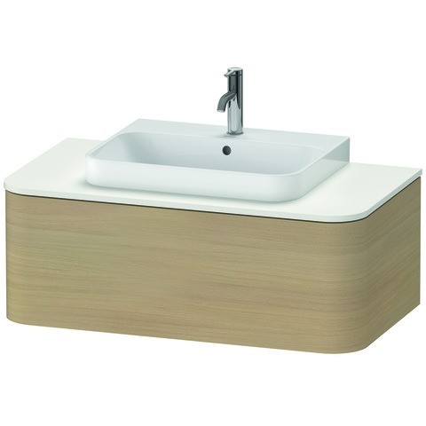 Duravit Happy D.2 Plus Konsolenwaschtischunterbau wandhängend Mediterrane Eiche Matt 1000x550x354 mm