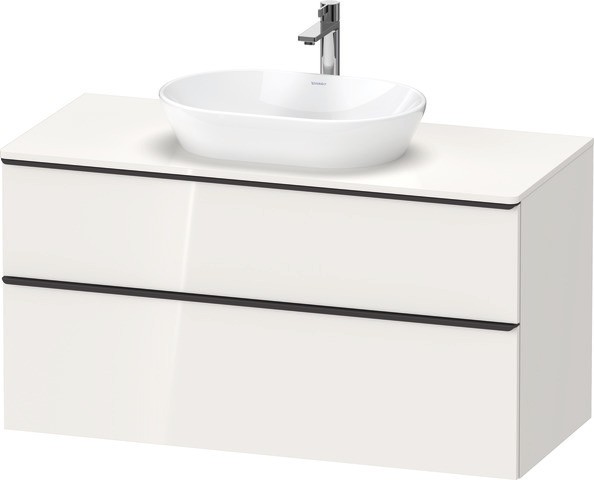 Duravit D-Neo Konsolenwaschtischunterbau wandhängend Nussbaum Matt 1200x550x664 mm - DE49690BD790000