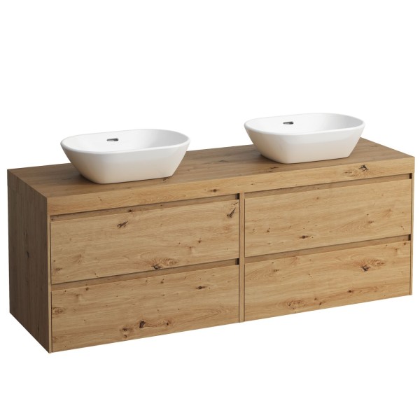 Laufen Waschtischunterschrank und Waschtisch-Platte LANI 495x1570x580