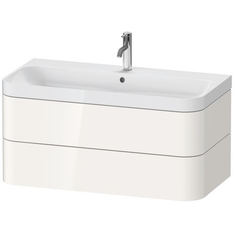 Duravit Happy D.2 Plus c-shaped Set wandhängend Weiß 975x490x480 mm - HP4348O22220A00