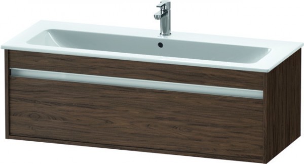 Duravit Ketho Waschtischunterbau wandhängend Nussbaum dunkel Matt 1200x475x410 mm - KT642102121