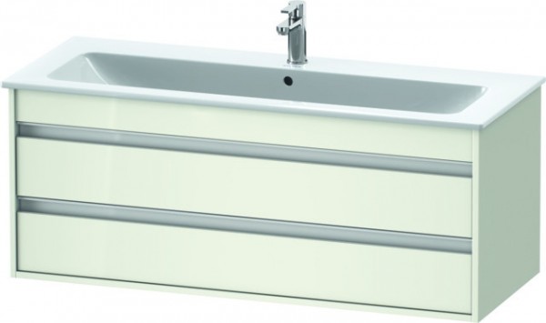 Duravit Ketho Waschtischunterbau wandhängend Weiß Hochglanz 1200x475x480 mm - KT643102222