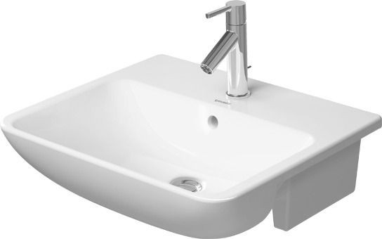 Duravit ME by Starck Halbeinbauwaschtisch Weiß Hochglanz 550 mm - 0378550000