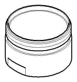 Dornbracht Luftsprudlerhülse Ersatzteile 092301121 D. 28 mm Messing gebürstet (23kt Gold)