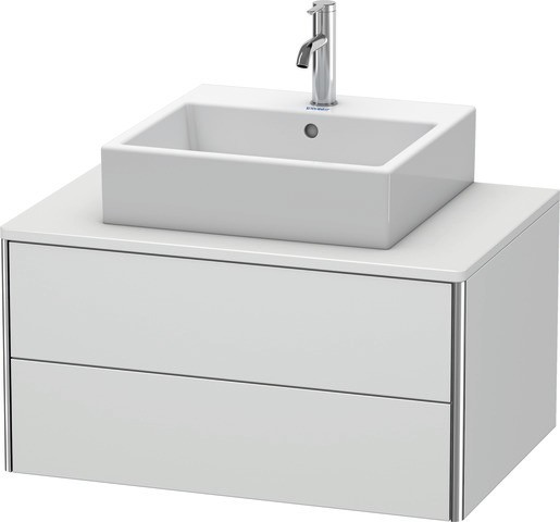 Duravit XSquare Konsolenwaschtischunterbau wandhängend Weiß Seidenmatt 800x548x400 mm - XS491003636