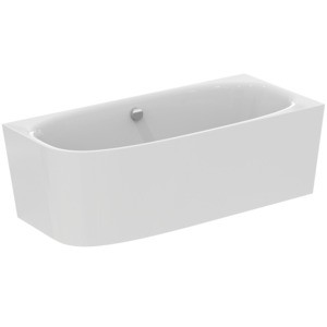 Ideal Standard D-Form-Badewanne DEA f.Wandanbindung, rechts, m.Ablauf 1800x800x610mm Weiss, T549101