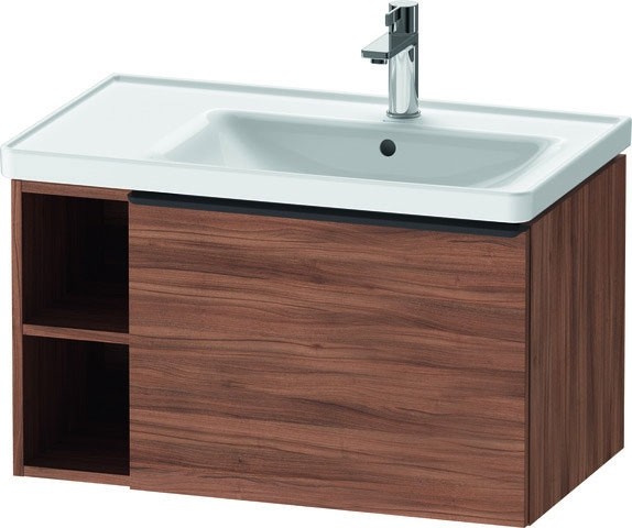 Duravit D-Neo Waschtischunterbau wandhängend Nussbaum Matt 784x452x440 mm - DE425707979