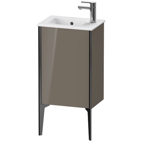 Duravit XViu Waschtischunterbau bodenstehend Flanell Grau Hochglanz 410x290x594 mm - XV4480RB289