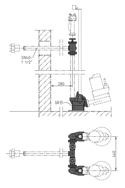 Jung Pumpen S-Zubehör Armaturen Dn40-D Mc