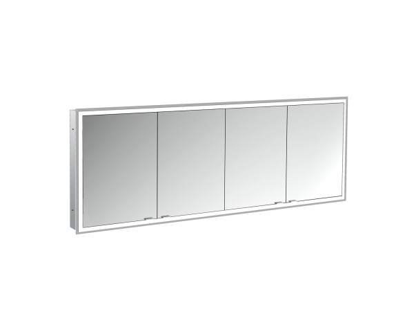 emco LED-Lichtspiegelschrank prime Facelift Unterputz, 1800 mm, 4-türig, IP 20 Rückwand verspiegelt,