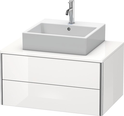 Duravit XSquare Konsolenwaschtischunterbau wandhängend Weiß Supermatt 800x548x400 mm - XS491008484