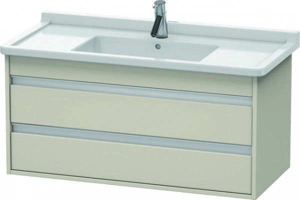 Duravit Ketho Waschtischunterbau wandhängend Taupe Matt 1000x455x480 mm - KT664509191