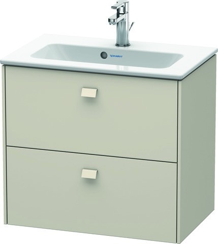 Duravit Brioso Waschtischunterbau wandhängend Taupe Matt 620x389x553 mm - BR411009191