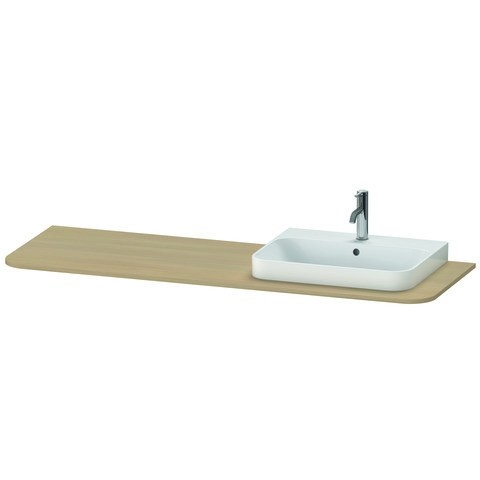 Duravit Happy D.2 Plus Konsole Mediterrane Eiche Matt 1600x550x16 mm - HP031HR7171