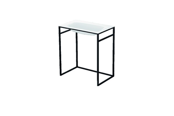 Bette Einbau-Waschtisch Lux Shape 80x49,5x1 cm, weiß, innen und aussen emailliert, A171-000