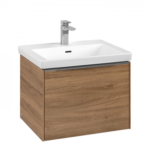 Villeroy & Boch Subway 3.0 Waschbeckenunterschrank, 1 Auszug, 572 x 432 x 462 mm, Kansas Oak / Kansa