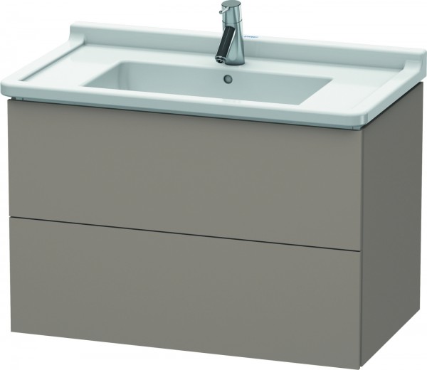 Duravit L-Cube Waschtischunterbau wandhängend Basalt Matt 820x469x558 mm - LC626504343