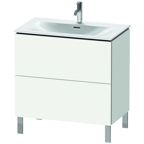 Duravit L-Cube Waschtischunterbau bodenstehend Weiß Matt 820x481x704 mm - LC659701818