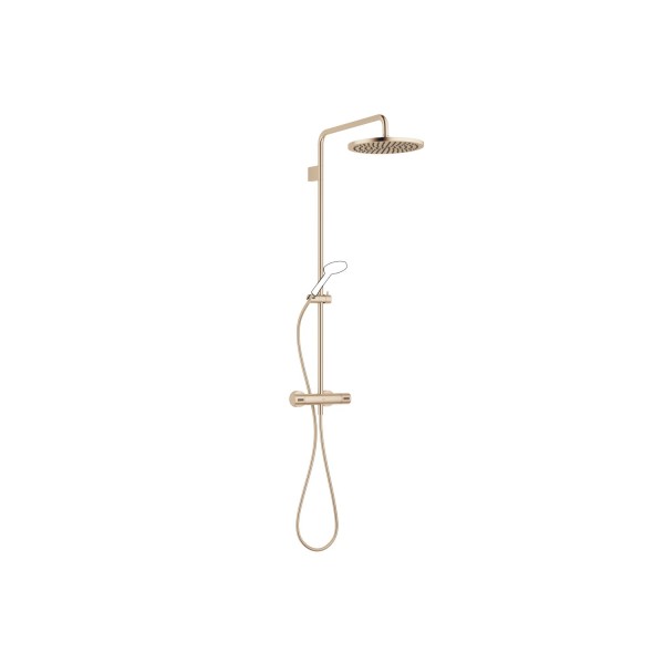 Dornbracht Shower Pipe mit Brause-Thermostat SERIENSPEZIFISCH 34460979 Champagne gebürstet (22kt Gol