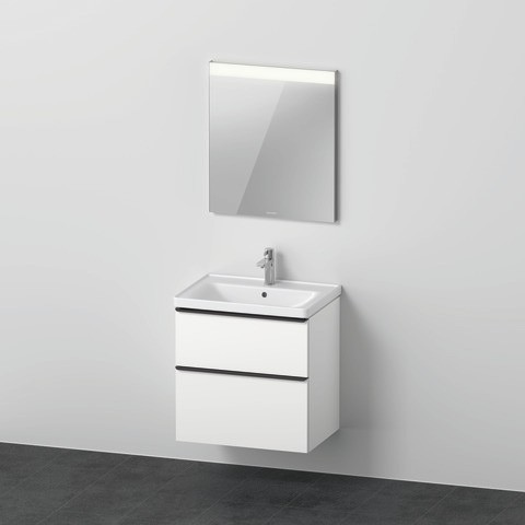 Duravit D-Neo Möbelwaschtisch mit Waschtischunterbau und Spiegel 650x480x2000 mm - DE011201818