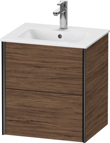 Duravit XViu Waschtischunterbau wandhängend Nussbaum dunkel Matt 510x420x560 mm - XV43150B221