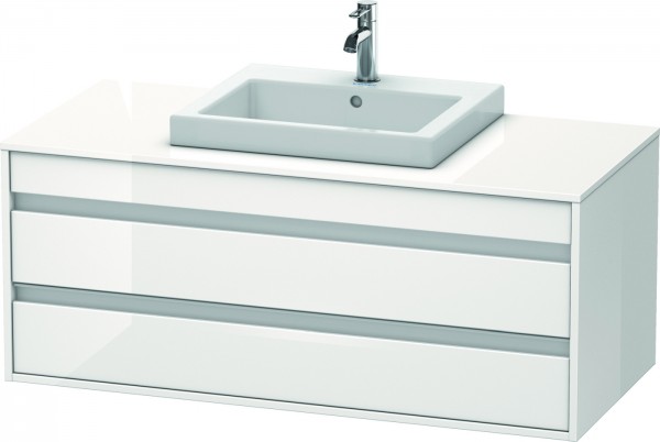 Duravit Ketho Konsolenwaschtischunterbau wandhängend Weiß Hochglanz 1200x550x496 mm - KT675602222