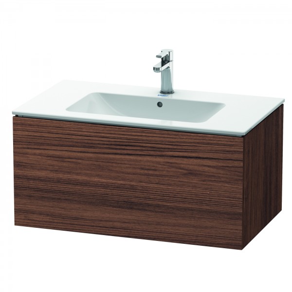 Duravit L-Cube Waschtischunterbau wandhängend Nussbaum dunkel Matt 820x481x400 mm - LC614102121