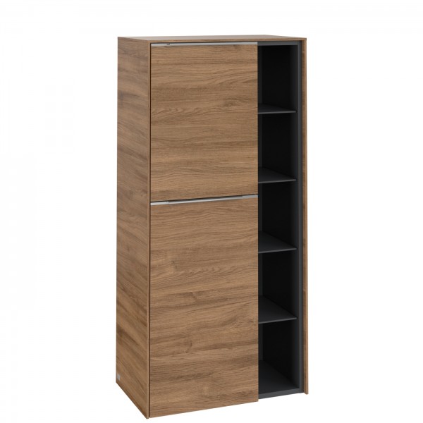 Villeroy & Boch Subway 3.0 Mittelschrank, 2 Türen, 574 x 1200 x 346,5 mm, Kansas Oak / Kansas Oak