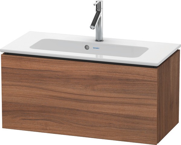 Duravit L-Cube Waschtischunterbau wandhängend Nussbaum Matt 820x391x400 mm - LC6157079790A00