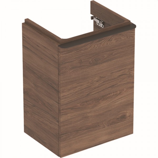 Geberit Smyle Square Unterschrank für Handwaschbecken, m. 1 Tür re 44,2x61,7x35,6cm, Nussbaum, 50035