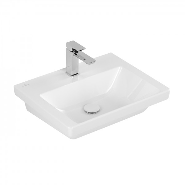 Villeroy & Boch Subway 3.0 Waschbecken, 550 x 440 x 165 mm, Weiß Alpin, ohne Überlauf, ungeschliffen