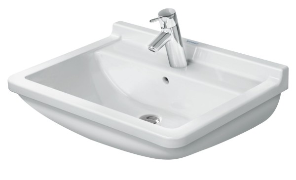 Duravit Starck 3 Waschtisch Weiß Hochglanz 600 mm - 03006000001