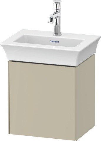 Duravit White Tulip Waschtischunterbau wandhängend Taupe Hochglanz 384x298x410 mm - WT4240LH3H3