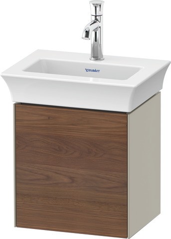 Duravit White Tulip Waschtischunterbau wandhängend Amerikanischer Nussbaum & Taupe Matt & Seidenmatt