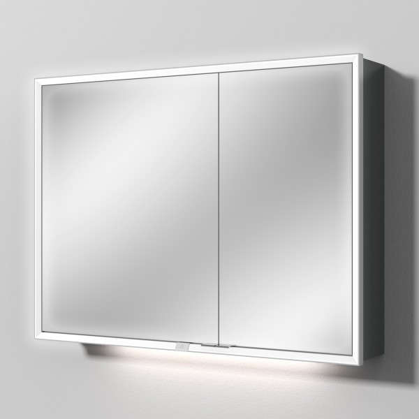 Sanipa Reflection Spiegelschrank MILO 100 mit LED-Beleuchtung, Anthrazit-Matt, AU03422