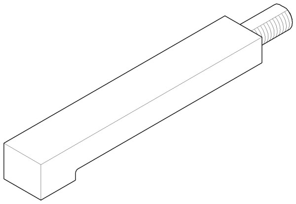 Dornbracht Auslauf Ersatzteile 04205011000 211 x 25 x 30 mm Platin gebürstet