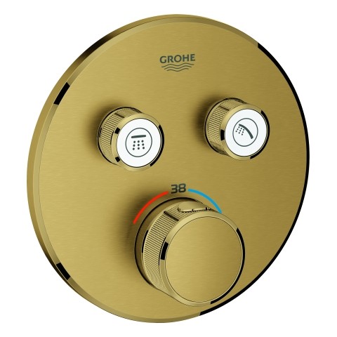 GROHE Thermostat Grohtherm SmartControl 29119 FMS rund 2 ASV cool sunrise geb., 29119GN0