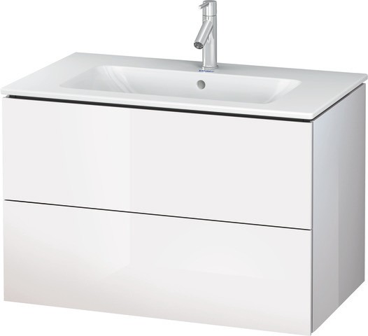 Duravit L-Cube Waschtischunterbau wandhängend Weiß Hochglanz 820x481x550 mm - LC6241022220E00