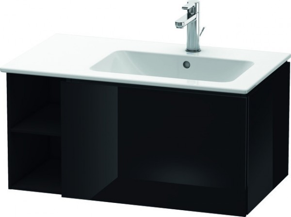 Duravit L-Cube Waschtischunterbau wandhängend Schwarz Hochglanz 820x481x400 mm - LC619204040