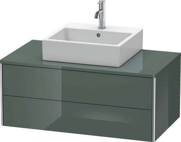 Duravit XSquare Konsolenwaschtischunterbau wandhängend Dolomiti Grau Hochglanz 1000x548x400 mm - XS4