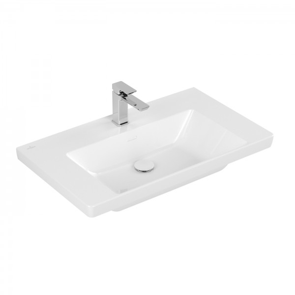 Villeroy & Boch Subway 3.0 Schrankwaschtisch, 800 x 470 x 165 mm, Weiß Alpin CeramicPlus, ohne Überl