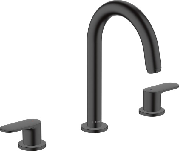 Hansgrohe 3-Loch Waschtischarmatur Vernis Blend mattschwarz, 71553670