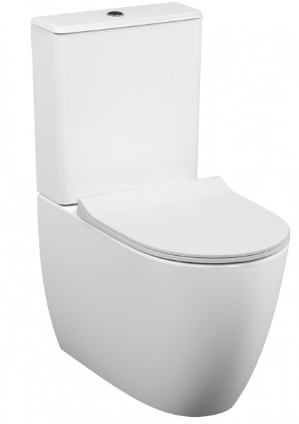 Vitra Sento T-WC-Kombination VitrAflush 2.0, Back-to-wall, Weiß, 5987B403-0585