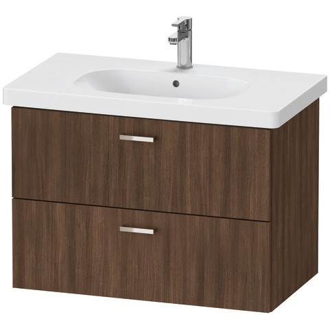 Duravit XBase Waschtischunterbau wandhängend Nussbaum dunkel Matt 800x458x560 mm - XB6190021210000