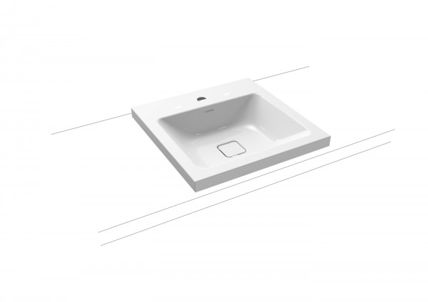 Kaldewei Aufsatzwaschtisch Cono, Modell 3076 ohne Überlauf 500x500, 908306013001