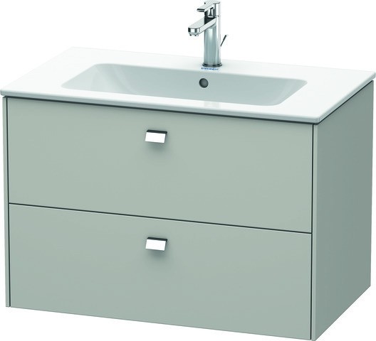 Duravit Brioso Waschtischunterbau wandhängend Betongrau Matt 820x479x553 mm - BR410201007