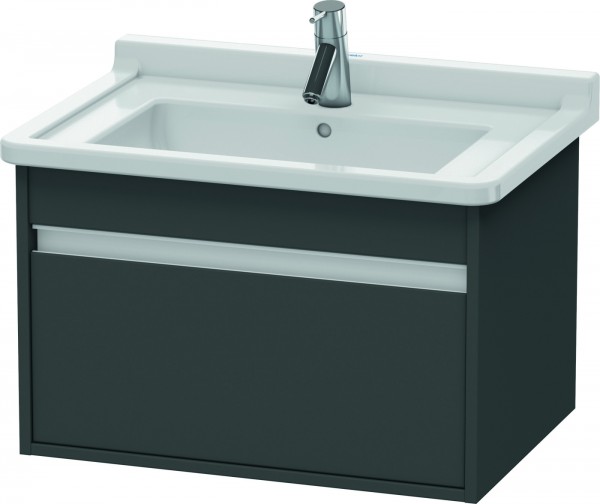 Duravit Ketho Waschtischunterbau wandhängend Graphit Matt 650x455x410 mm - KT666304949