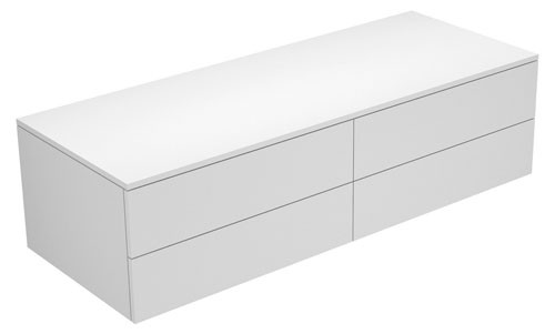 Keuco Sideboard Edition 400 31766, 4 Ausz., cashm./Glas cashm. sat., 31766280000